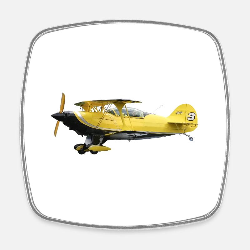 Pitts S2B - Magnet carré - blanc