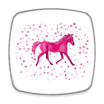 Pony stars - Square fridge magnet - white - Front