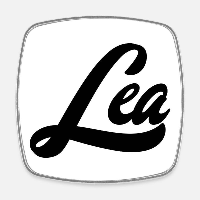 Lea Name Abstrakte Farbexplosion Kunstdesign - Viereckiger Kühlschrankmagnet - Weiß