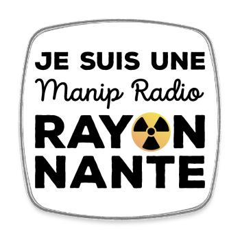 Je suis une manip radio rayonnante Radiologie - Magnet carré - blanc - Devant