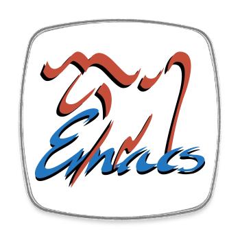 Emacs Programmierung Linux - Viereckiger Kühlschrankmagnet - Weiß - Vorne