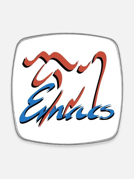 Emacs Programmierung Linux - Viereckiger Kühlschrankmagnet - Weiß