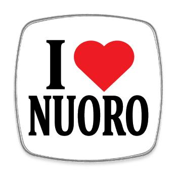 I love Nuoro t-shirt Sardinia t-shirt - Square fridge magnet - white - Front
