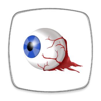 I see you - Square fridge magnet - white - Front