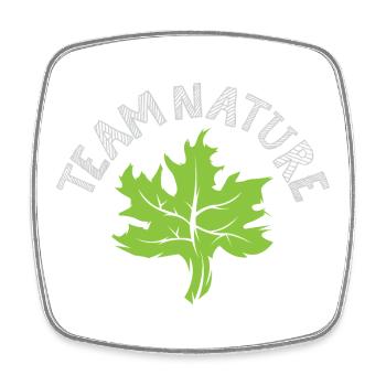 team nature Leaf Green Symbol Logo icon Forest Tree - Square fridge magnet - white - Front