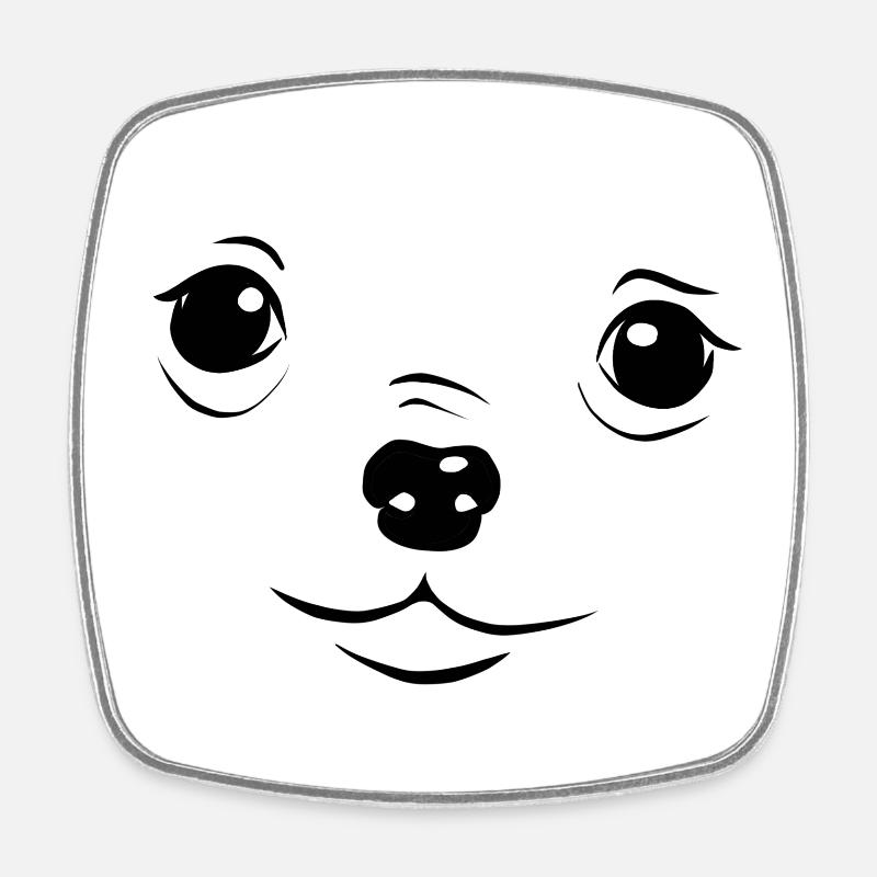 Chihuahua - Square fridge magnet - white