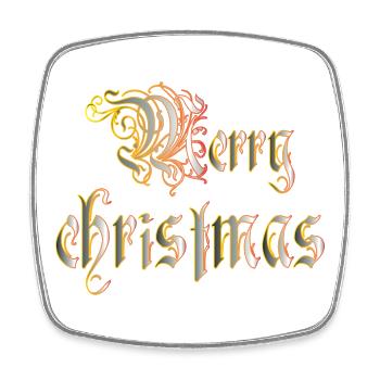 Christmas - Magnet carré - blanc - Devant