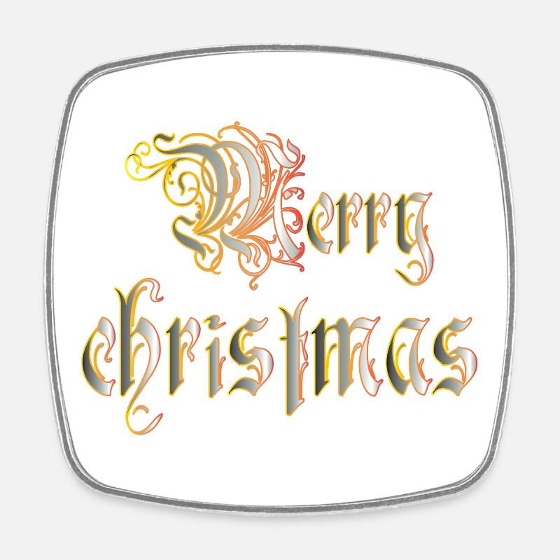 Christmas - Magnet carré - blanc