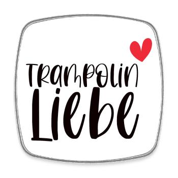 Trampolin Liebe Jumping Fitness Geschenk - Viereckiger Kühlschrankmagnet - Weiß - Vorne