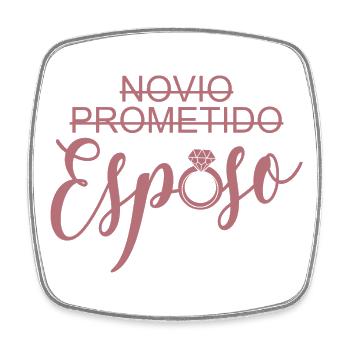 Esposo Husband To Be Groom Married Men Wedding - Square fridge magnet - white - Front