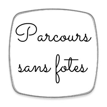 Parcours sans fotes - Magnet carré - blanc - Devant