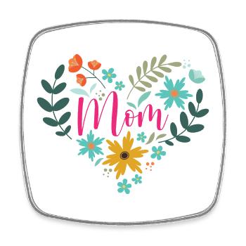 Beste Mutter aller Zeiten - Viereckiger Kühlschrankmagnet - Weiß - Vorne