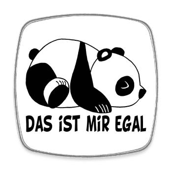 Das ist mir egal - Viereckiger Kühlschrankmagnet - Weiß - Vorne