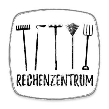 Rechenzentrum - Gärtner Garten Pflanzen - Viereckiger Kühlschrankmagnet - Weiß - Vorne