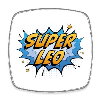 Super Löwe - Viereckiger Kühlschrankmagnet - Weiß - Vorne