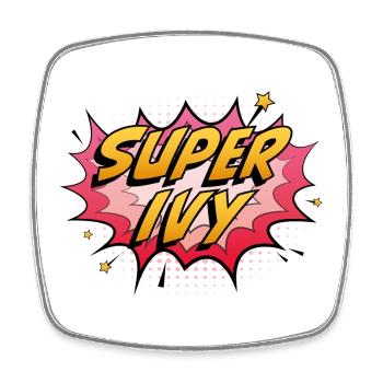 Super Ivy - Square fridge magnet - white - Front