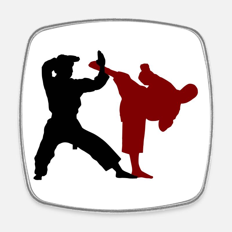 Kumite Karate - Square fridge magnet - white