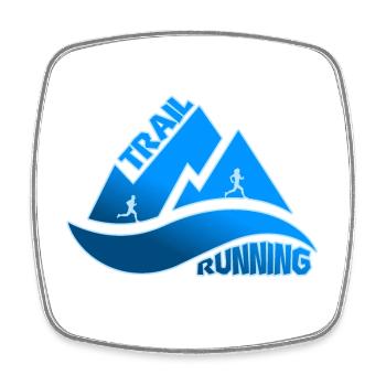 Trail Running Berge Mann Frau - Viereckiger Kühlschrankmagnet - Weiß - Vorne