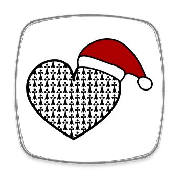 CHRISTMAS. YEAR. ANNIVERSARY. RETIREMENT. DAD. MAMAM. - Square fridge magnet - white - Front