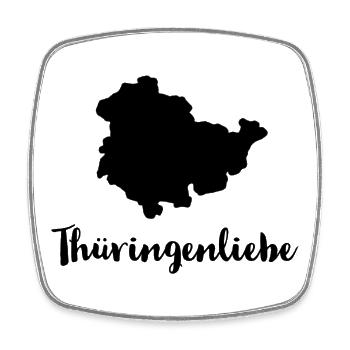 Thüringen Liebe - Viereckiger Kühlschrankmagnet - Weiß - Vorne