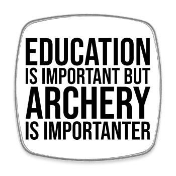 Archery - Square fridge magnet - white - Front