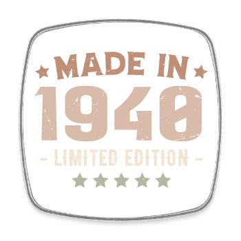 Made In 1940 Cadeau Anniversaire 1940 Vintage 1940 - Magnet carré - blanc - Devant