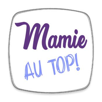 MAMIE. MAMAN. FÊTE DES MÈRES - Magnet carré - blanc - Devant