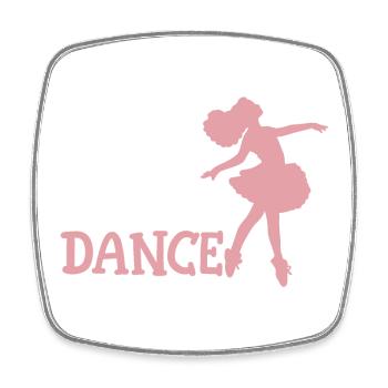 Ballett Tanzen Ballerina - Viereckiger Kühlschrankmagnet - Weiß - Vorne