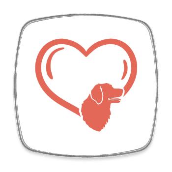 Hundeliebhaber Hundebesitzer - Viereckiger Kühlschrankmagnet - Weiß - Vorne