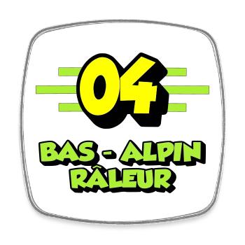 Grumbling Alpine Bottom - Square fridge magnet - white - Front