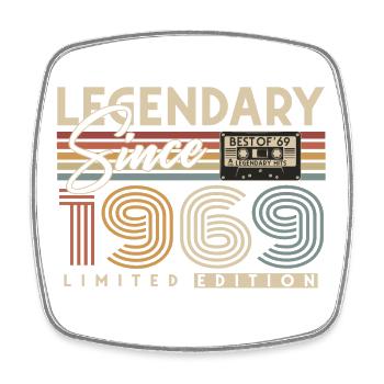 Légendaire Depuis 1969 Vintage Rétro Anniversaire - Magnet carré - blanc - Devant