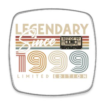 Legendary Since 1999 Vintage Retro Birthday - Square fridge magnet - white - Front