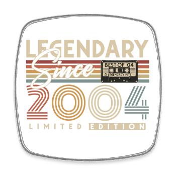 Légendaire depuis 2004 Vintage Rétro Anniversaire - Magnet carré - blanc - Devant