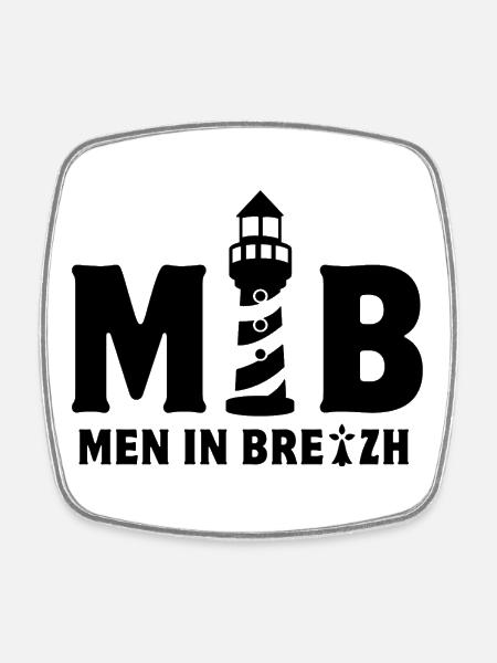bretagne, breton, celte - Magnet carré - blanc