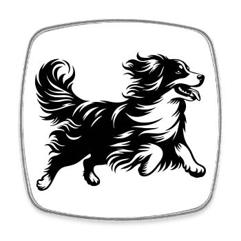 Kooikerhondje - Magnet carré - blanc - Devant