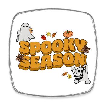 halloween spooky season - Viereckiger Kühlschrankmagnet - Weiß - Vorne