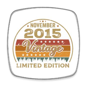 November 2015 - Birthday Gift November 2015 - Square fridge magnet - white - Front