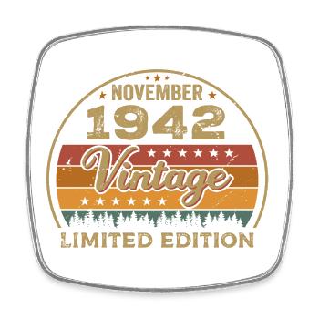 Novembre 1942 - Cadeau d’anniversaire Novembre 1942 - Magnet carré - blanc - Devant