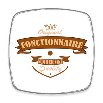Official - Square fridge magnet - white - Front