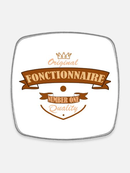 Official - Square fridge magnet - white