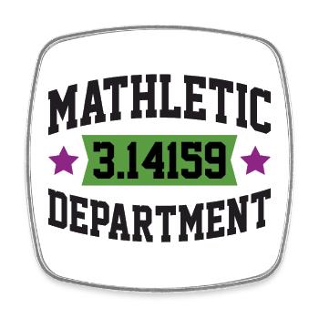 Mathletic Department - Square fridge magnet - white - Front