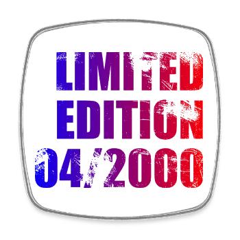 25e anniversaire Edition limitée 04/2000 - Magnet carré - blanc - Devant