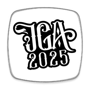 Jga 2025 Junggesellenabschied - Viereckiger Kühlschrankmagnet - Weiß - Vorne