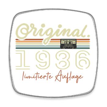 Original 1986 Vintage 1986 Geburtstag Retro 1986 - Viereckiger Kühlschrankmagnet - Weiß - Vorne