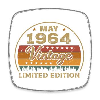 May Gift May 1964 Jubilee May 1964 May 1964 - Square fridge magnet - white - Front