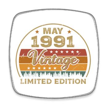 May Gift May 1991 Jubilee May 1991 May 1991 - Square fridge magnet - white - Front