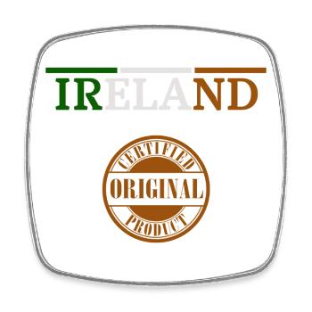 Flagge von Irland, Irish Pride - Viereckiger Kühlschrankmagnet - Weiß - Vorne