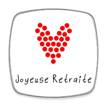 RETRAITE. RETRAITE. RETRAITEE. RETRAITE - Magnet carré - blanc - Devant