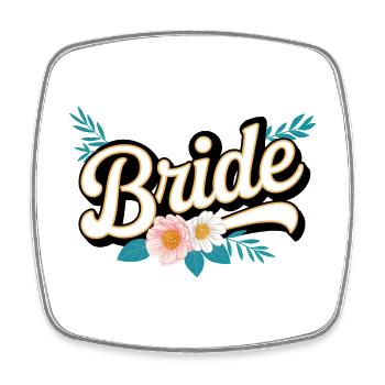 L’équipe de la mariée ! Personnalisable - Magnet carré - blanc - Devant