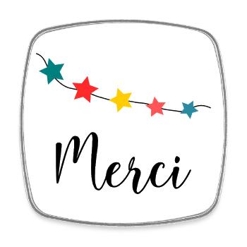 MISTRESS. MASTER. THANK YOU. THANK YOU MISTRESS. GIFT. - Square fridge magnet - white - Front